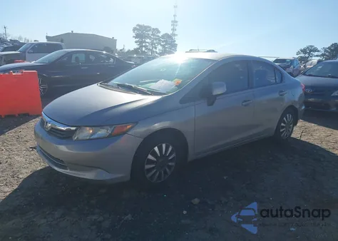 2012 Honda Civic Lx из США, поврежденный, VIN 2HGFB2F58CH331140